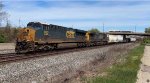 CSX 880 leads the long local.
